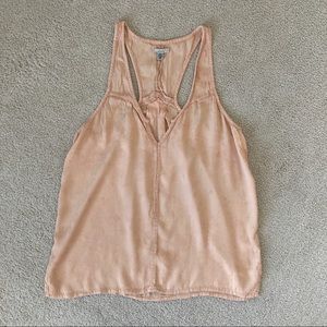 Urban Outfitters Peach Jacquard Tank